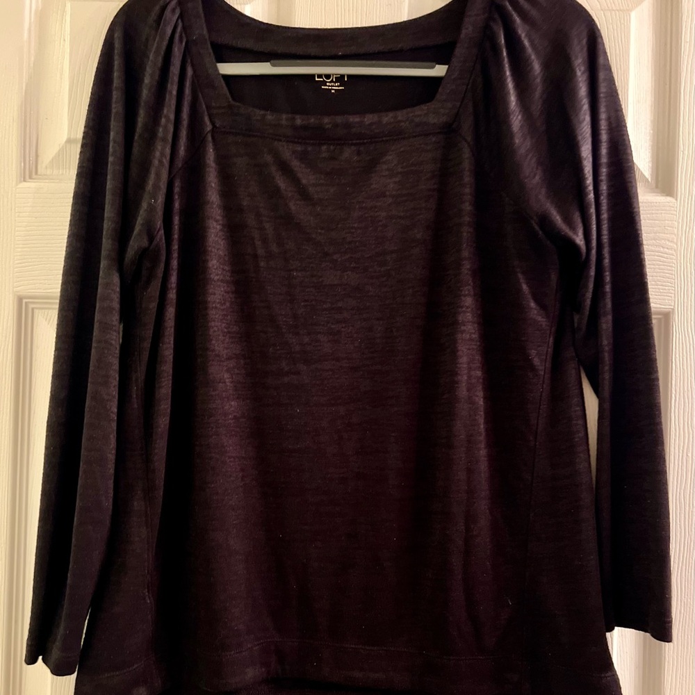 Women’s Loft Black Long Sleeve Shirt Size M